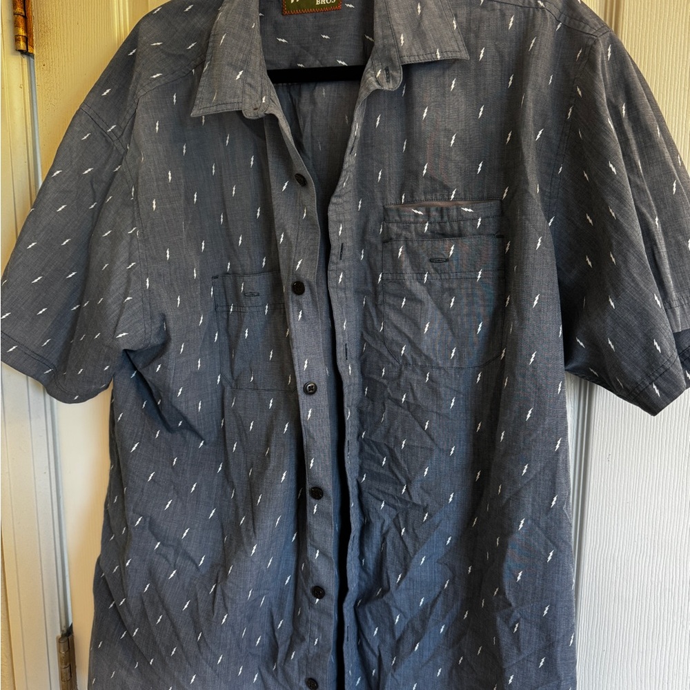 Howler Brothers Blue Casual Button Down Shirt